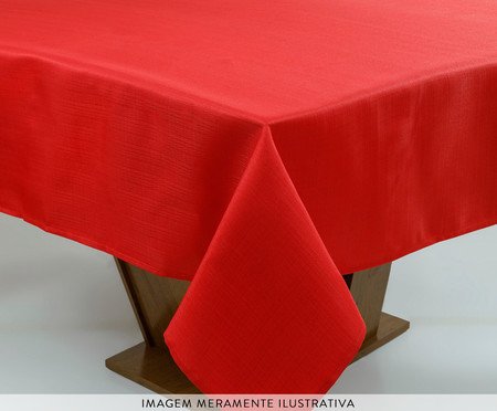 Toalha de Mesa Impermeável Vermelho | Westwing