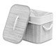Cesto de Roupa Bambu Olympus Cinza, Colorido | WestwingNow