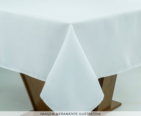 Toalha de Mesa Impermeável Branco | Westwing
