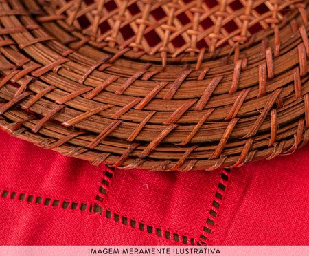 Toalha de Mesa Ponto Ajour Vermelho | Westwing