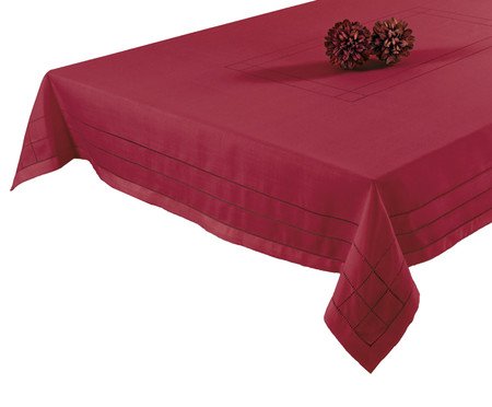 Toalha de Mesa Ponto Ajour Vermelho | Westwing