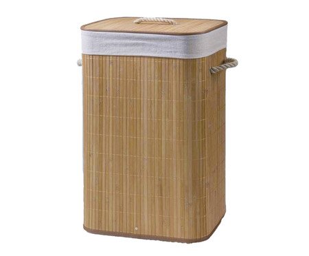 Cesto de Roupa Bambu Kamet Bege | Westwing