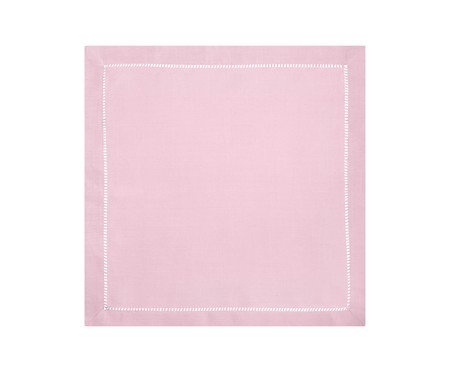 Guardanapo com Ponto Ajour Rosa Claro | Westwing