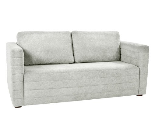 Sofá Gom em Boucle aveludado - Cinza, grey | WestwingNow