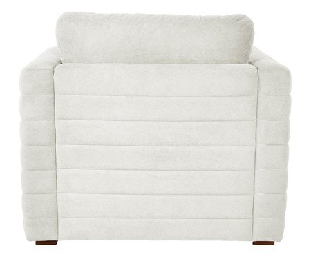 Poltrona Gom em Boucle aveludado - Branco | Westwing