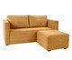 Sofá Gom em Boucle aveludado - Amarelo Ocre, yellow | WestwingNow