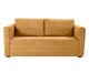 Sofá Gom em Boucle aveludado - Amarelo Ocre, yellow | WestwingNow