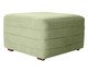 Poltrona com Puff Gom em Boucle aveludado - Verde, green | WestwingNow
