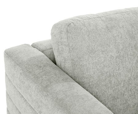 Poltrona Gom em Boucle aveludado - Cinza | Westwing