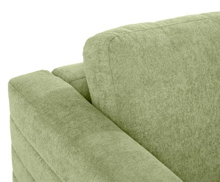 Sofá Gom em Boucle aveludado - Verde | Westwing