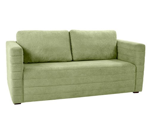 Sofá Gom em Boucle aveludado - Verde, green | WestwingNow