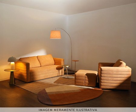 Poltrona Gom em Boucle aveludado - Terracota | Westwing