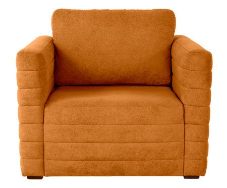 Poltrona Gom em Boucle aveludado - Terracota | Westwing
