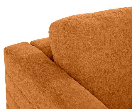 Poltrona Gom em Boucle aveludado - Terracota | Westwing