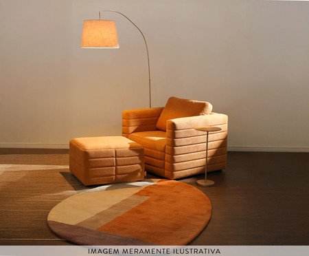 Poltrona Gom em Boucle aveludado - Terracota | Westwing