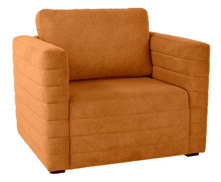 Poltrona Gom em Boucle aveludado - Terracota | Westwing