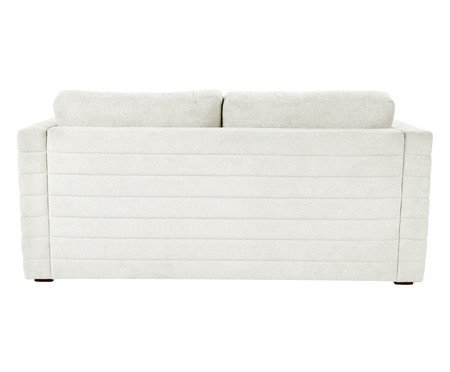 Sofá Gom em Boucle aveludado - Branco | Westwing