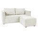 Sofá Gom em Boucle aveludado - Branco, white | WestwingNow