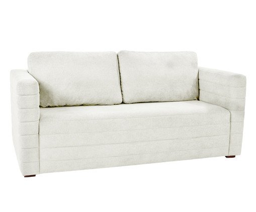 Sofá Gom em Boucle aveludado - Branco, white | WestwingNow