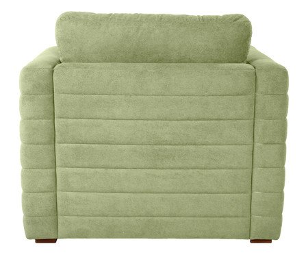 Poltrona Gom em Boucle aveludado - Verde | Westwing