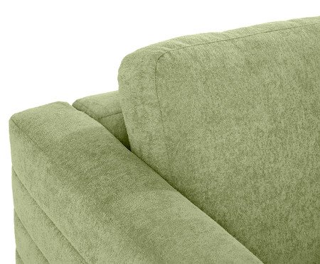 Poltrona Gom em Boucle aveludado - Verde | Westwing