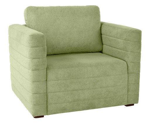 Poltrona Gom em Boucle aveludado - Verde, green | WestwingNow