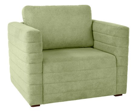 Poltrona Gom em Boucle aveludado - Verde | Westwing
