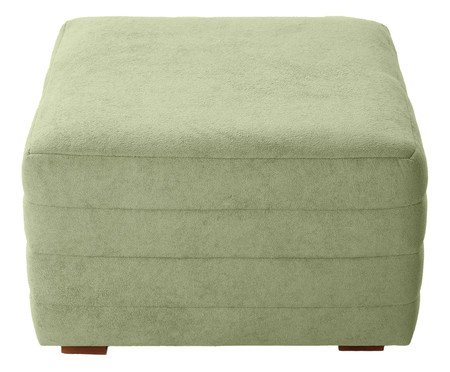 Puff Gom em Boucle aveludado - Verde | Westwing