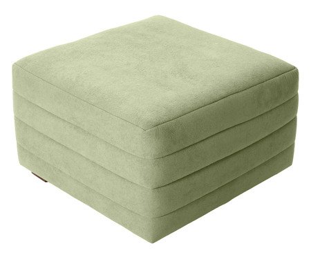 Puff Gom em Boucle aveludado - Verde | Westwing