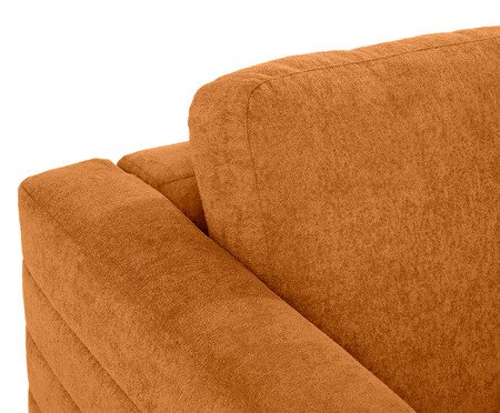 Sofá Gom em Boucle aveludado - Terracota | Westwing