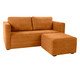 Sofá Gom em Boucle aveludado - Terracota, Terracotta | WestwingNow