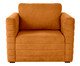 Poltrona com Puff Gom em Boucle aveludado - Terracota, Terracotta | WestwingNow