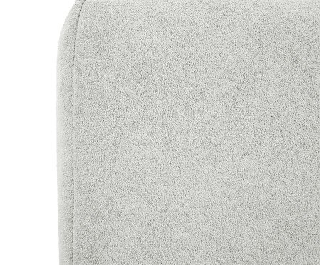 Puff Gom em Boucle aveludado - Cinza | Westwing