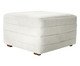 Poltrona com Puff Gom em Boucle aveludado - Branco, white | WestwingNow