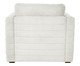 Poltrona com Puff Gom em Boucle aveludado - Branco, white | WestwingNow