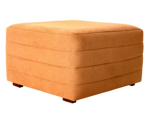 Puff Gom em Boucle aveludado - Terracota, Terracotta | WestwingNow