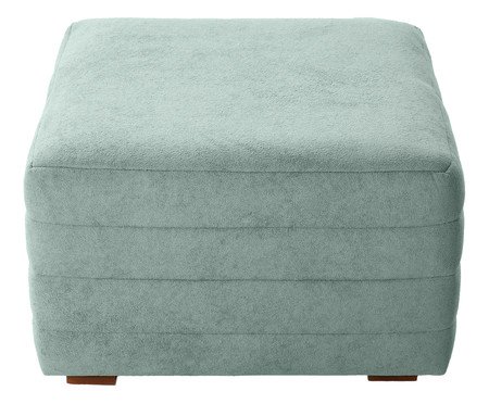 Puff Gom em Boucle aveludado - Azul | Westwing