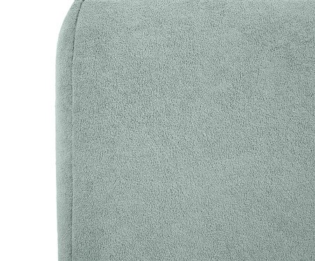 Puff Gom em Boucle aveludado - Azul | Westwing