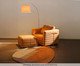 Poltrona Gom em Boucle aveludado - Amarelo Ocre, yellow | WestwingNow