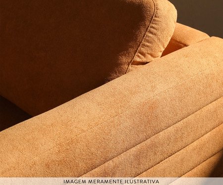 Poltrona Gom em Boucle aveludado - Amarelo Ocre | Westwing