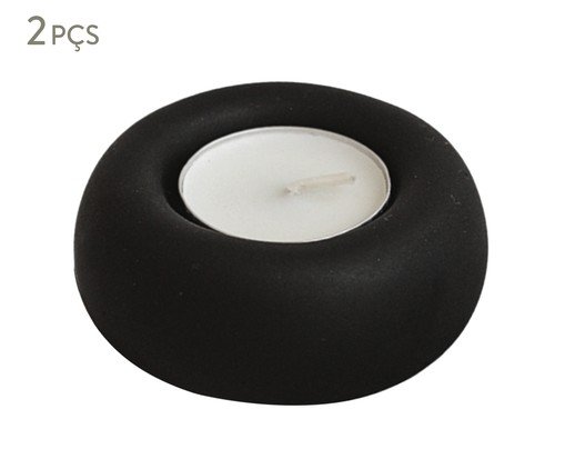 Conjunto de Suportes para Velas Preto Onyx, black | WestwingNow