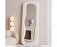 Espelho de Chão em Bouclê Milão Off-White, Off White | WestwingNow