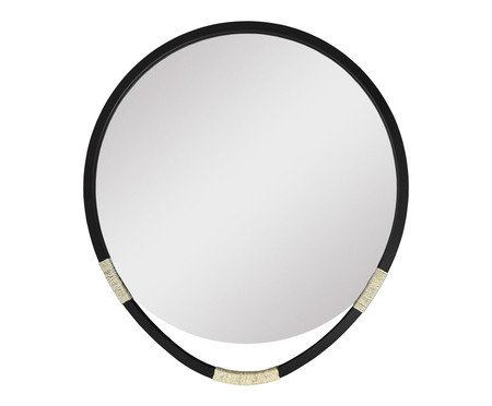 Espelho de Parede Empty Sisal Preto | Westwing
