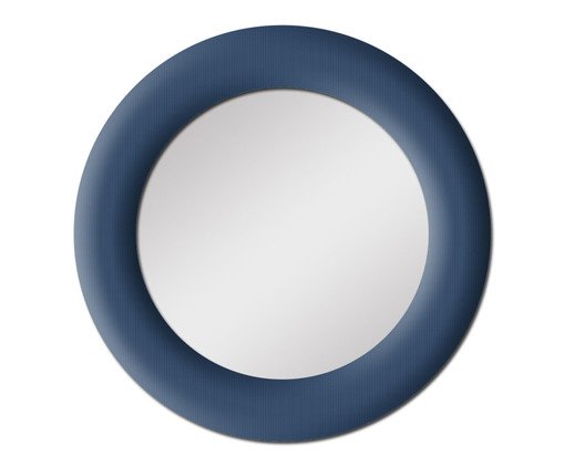 Espelho de Parede em Veludo Madrid Azul Marinho, blue | WestwingNow