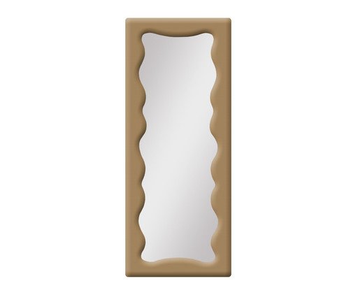 Espelho de Chão em Bouclê Viena Caramelo, beige | WestwingNow