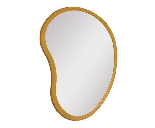 Espelho de Parede Orgânico Egg Dourado, gold | WestwingNow