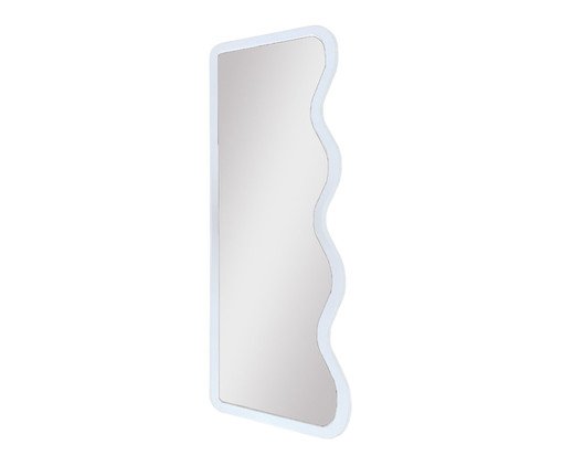 Espelho de Chão Wave Orgânico Branco, white | WestwingNow