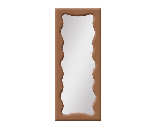 Espelho de Chão em Bouclê Viena Terracota, Terracotta | WestwingNow