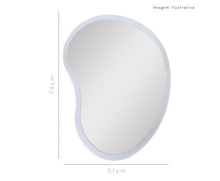 Espelho de Parede Egg Orgânico Branco | Westwing