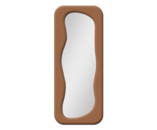 Espelho de Chão em Bouclê Milão Terracota, Terracotta | WestwingNow